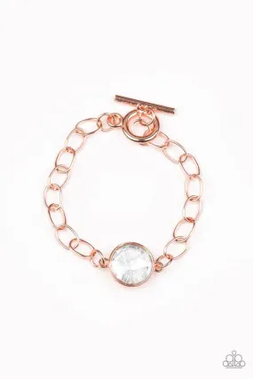 Paparazzi Bracelet ~ All Aglitter - Copper