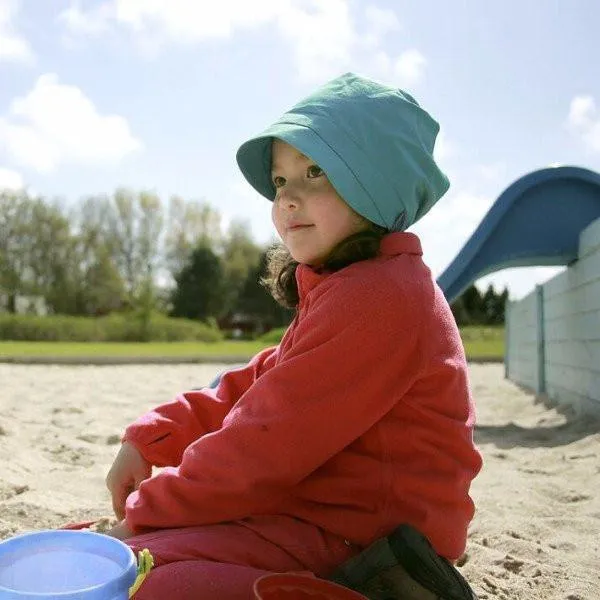 Pickapooh Organic Cotton UV Sun Bonnet: Luna Turquoise