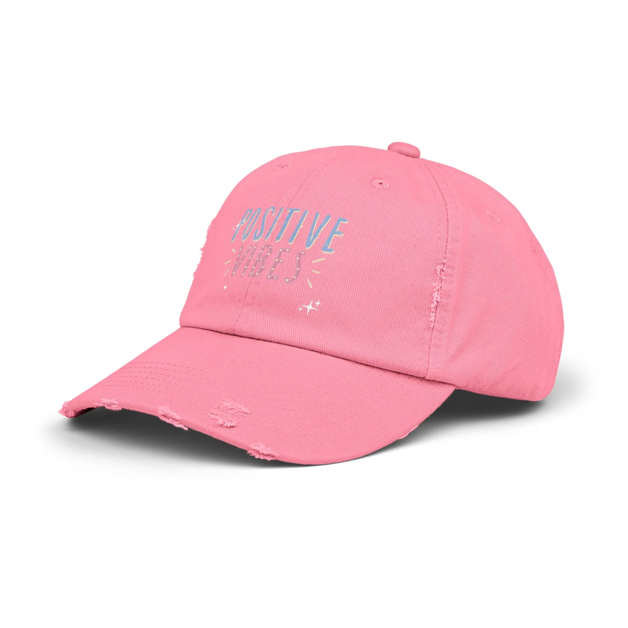 Positive Vibes Distressed Cap