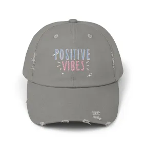Positive Vibes Distressed Cap