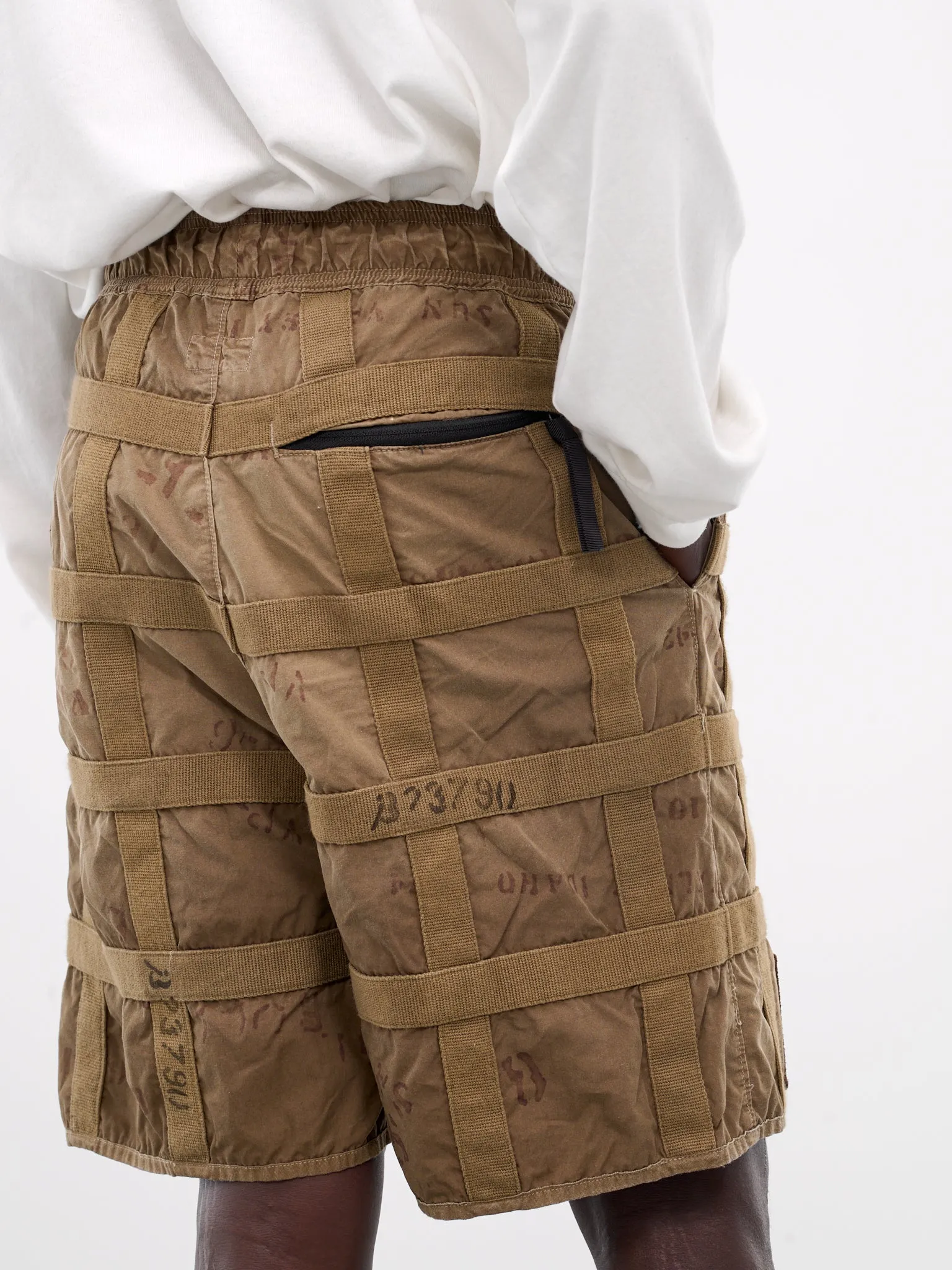 Prisoner Craft Tattersall Remake Shorts (K2405SP204-GBE-GREY-BEIGE)