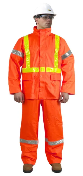 Rain Suit - AGO Hi-Viz 2-Piece Rain Suit, OH-600