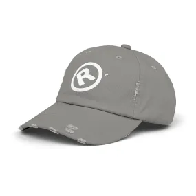Raw Suhi "R" LOGO Distressed Dad Cap (light olive)