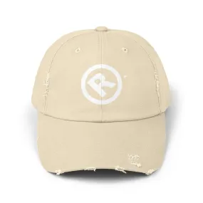 Raw Suhi "R" LOGO Distressed Dad Cap (stone)