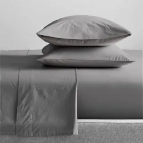 Renee Taylor 300 Thread Count 100 % Organic Cotton Sheet Sets - Steel Grey