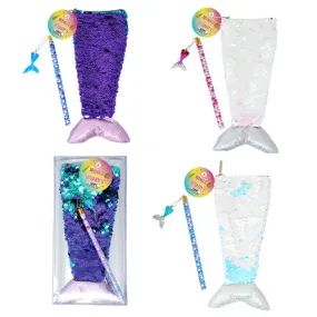 Reversable Sequin Mermaid Stationery Set