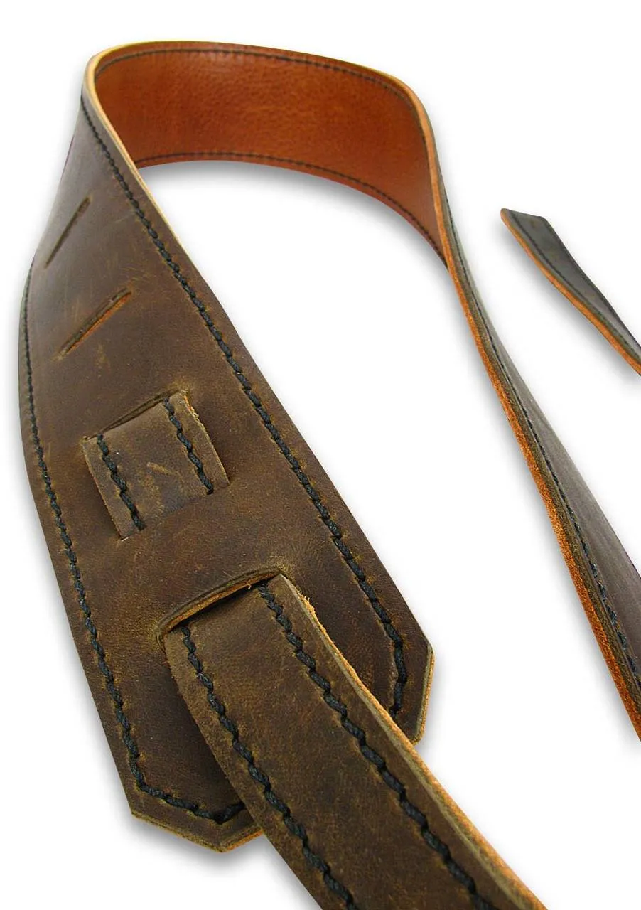 Reversible Leather Guitar Strap