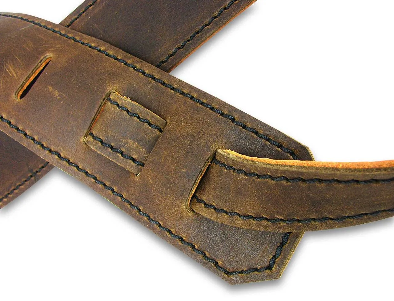 Reversible Leather Guitar Strap