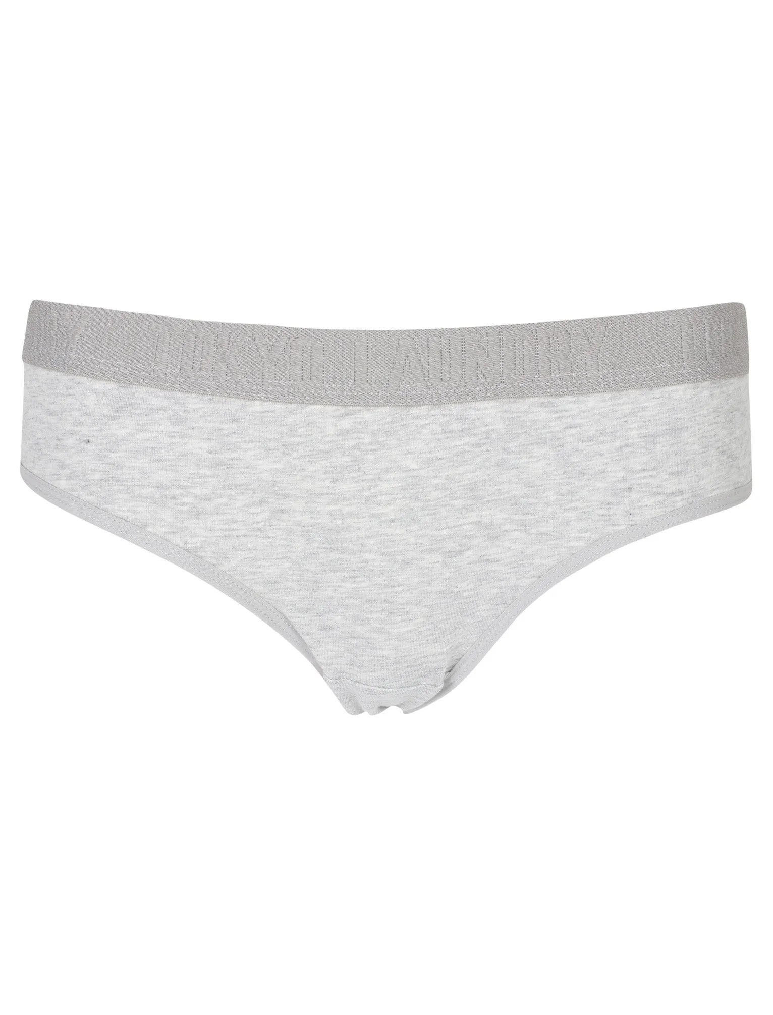 Rosalind (3 Pack) Assorted Briefs In Blush / Grey Marl / Eclipse Blue - Tokyo Laundry