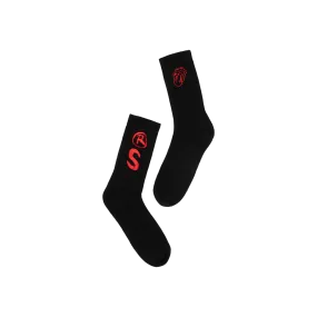 RS Logo Black Socks