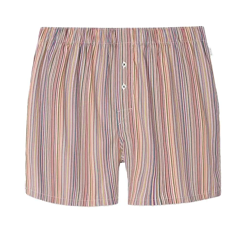 Signature Stripe Cotton Boxer Short, Multicoloured