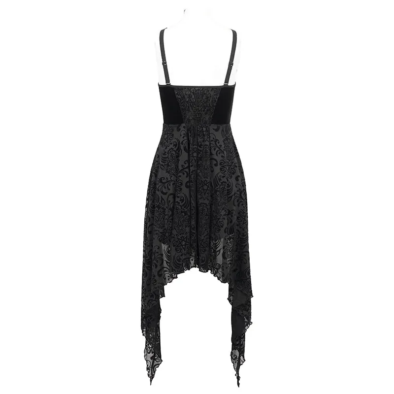 SKT165 Pentagram Velvet Dress