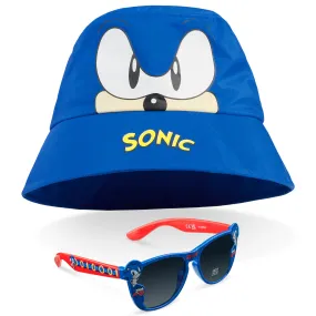 Sonic The Hedgehog Bucket Hat and Kids Sunglasses