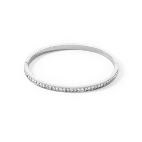 Stainless Steel & Crystal Bangle