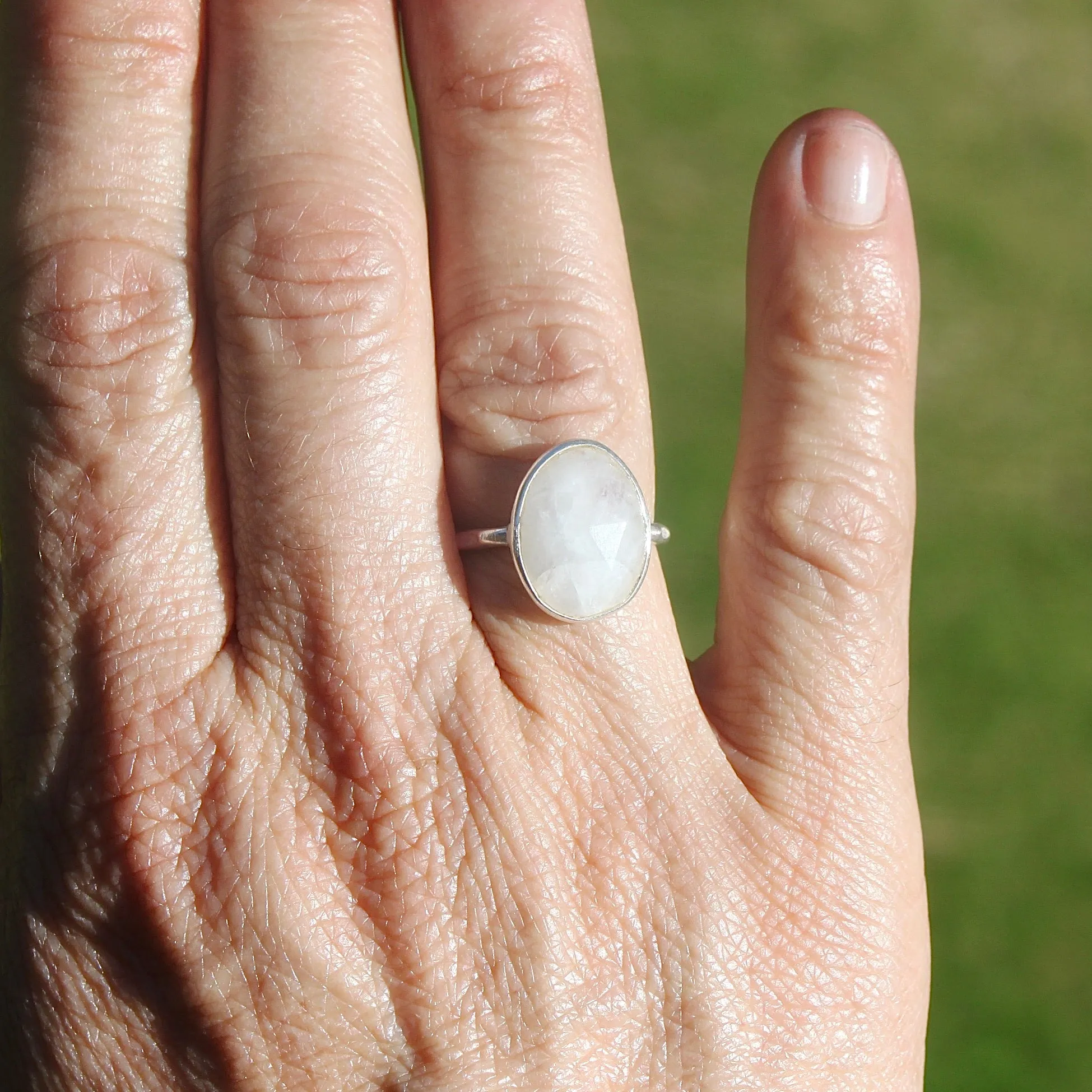 Sterling Silver Moonstone Ring