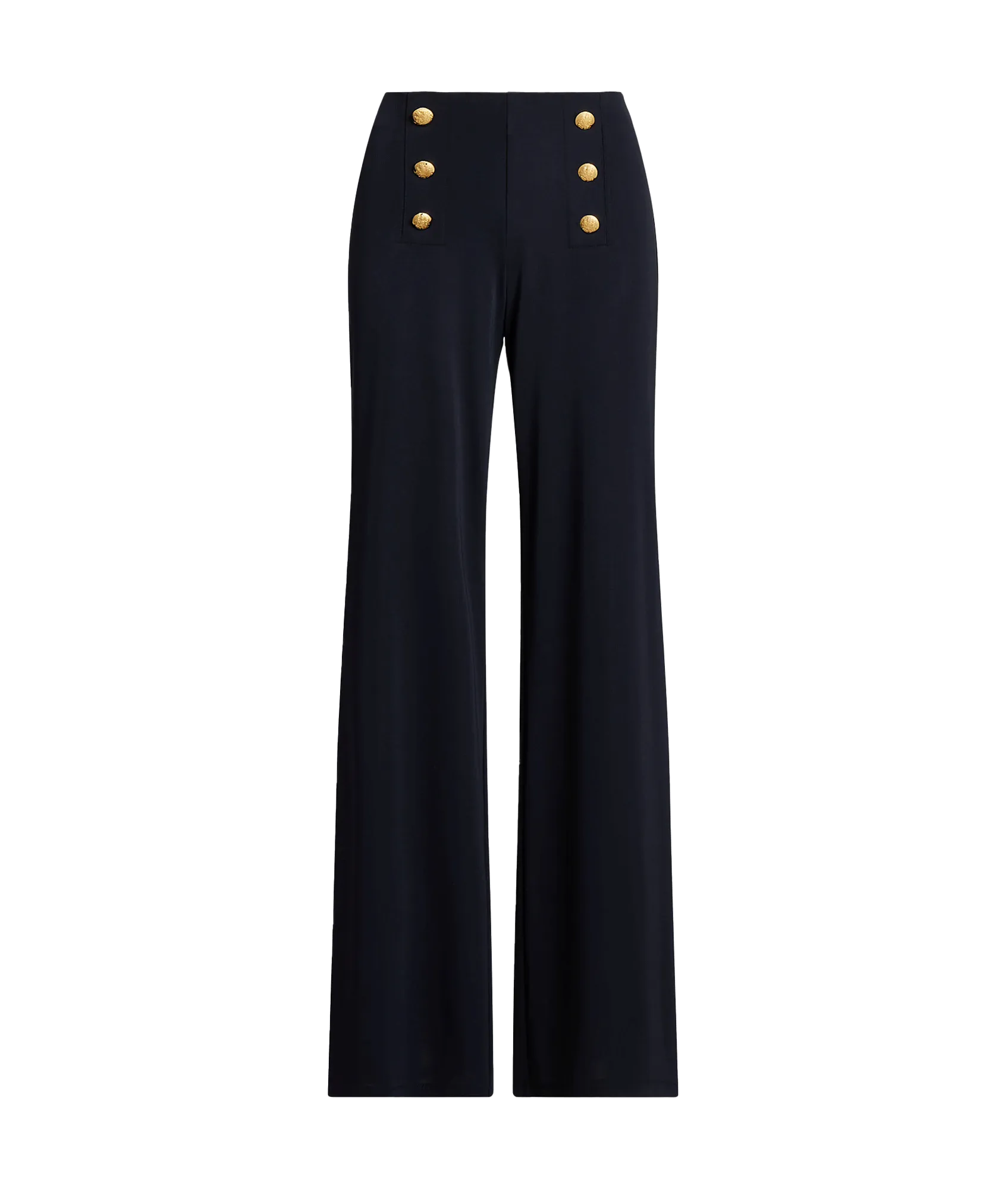 Stretch Jersey Wide-leg Pant - Navy