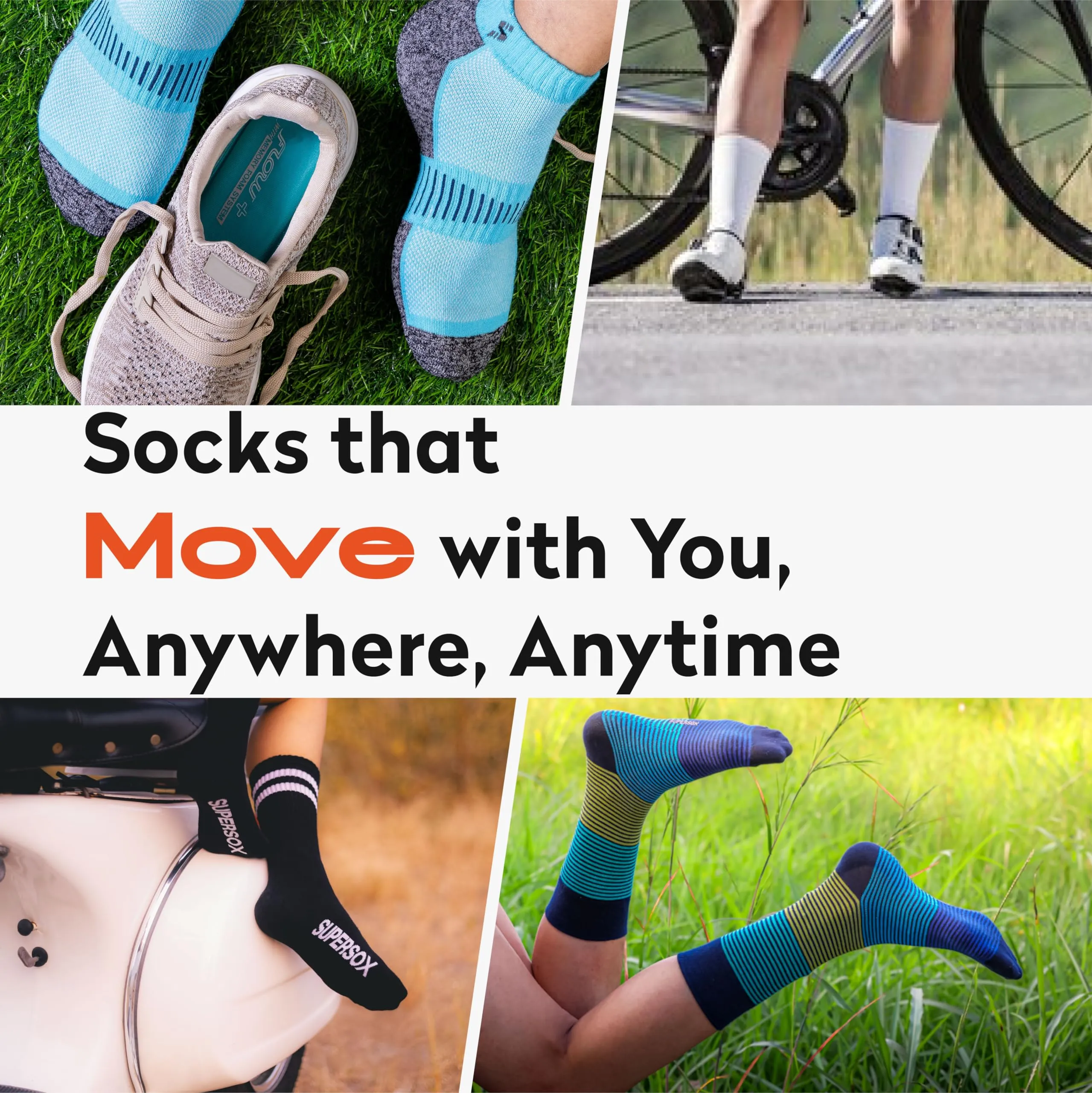 Supersox Anklet Ankle Length Socks for Men & Women (Unisex) Made With Durable, Breathable Cotton, Ideal for Casual Wear, Running, Sports - Pack of 3, Free Size (Sky Blue, Beige, Pink)