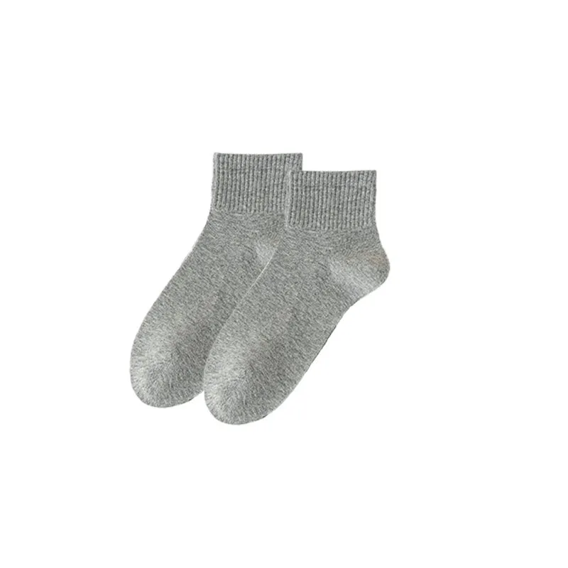Sweetnana Solid Athletic Socks for Women Cotton Casual Above Ankle Socks Colorful Sport Stretch Socks