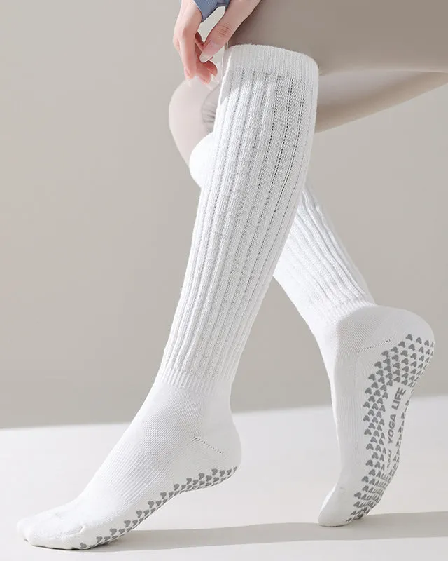 Sweetnana Women's Slouch Socks Fuzzy Socks Warm Cotton Scrunch Socks Athletic Non-Slip Yoga Socks