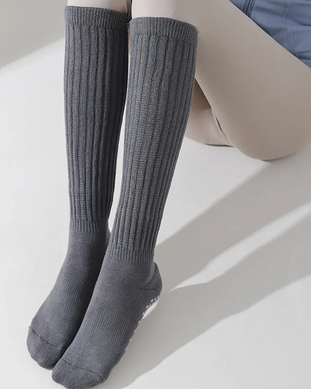 Sweetnana Women's Slouch Socks Fuzzy Socks Warm Cotton Scrunch Socks Athletic Non-Slip Yoga Socks