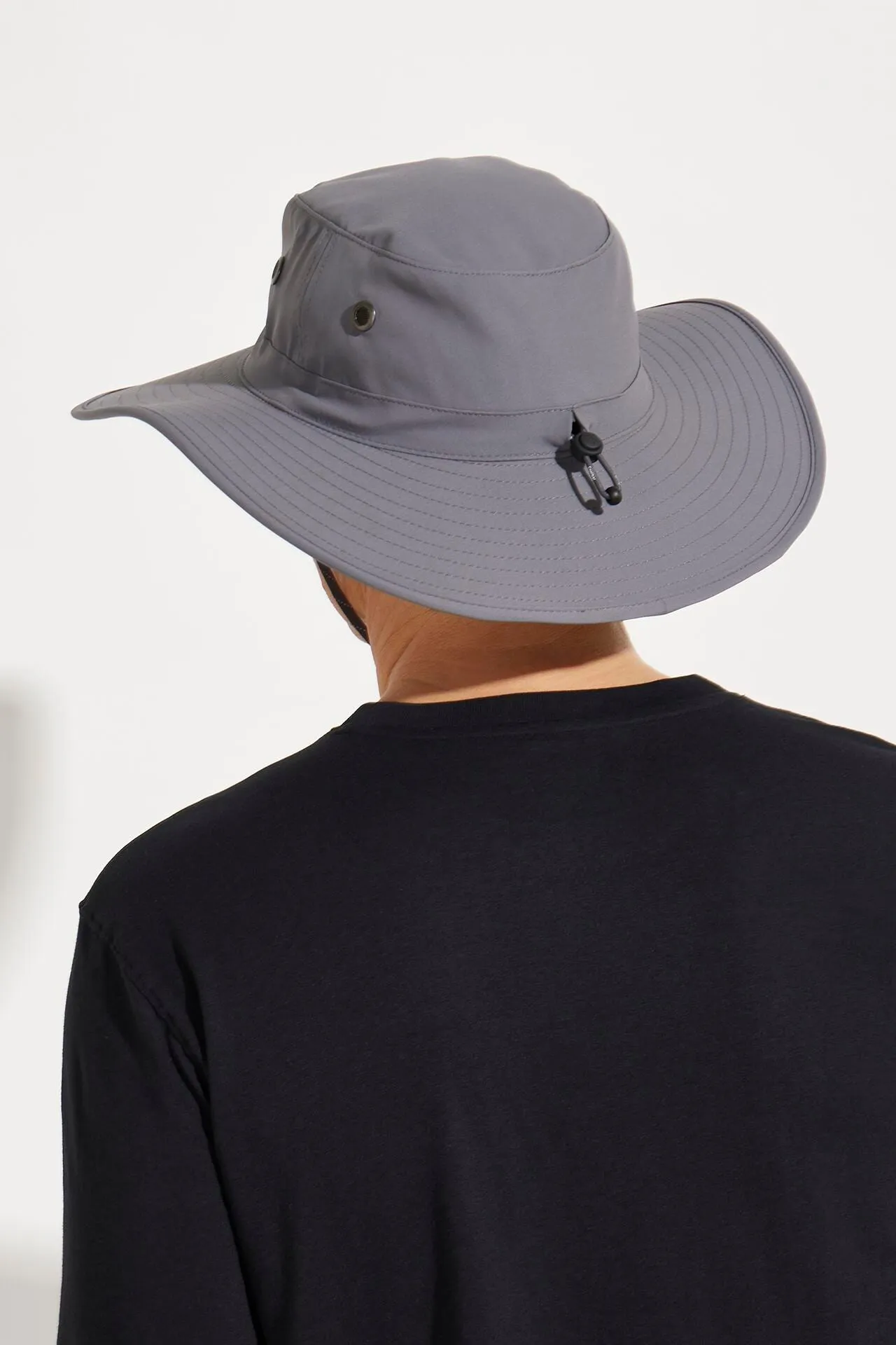 Unisex Leo Shapeable Wide Brim Hat  |  Carbon/Black