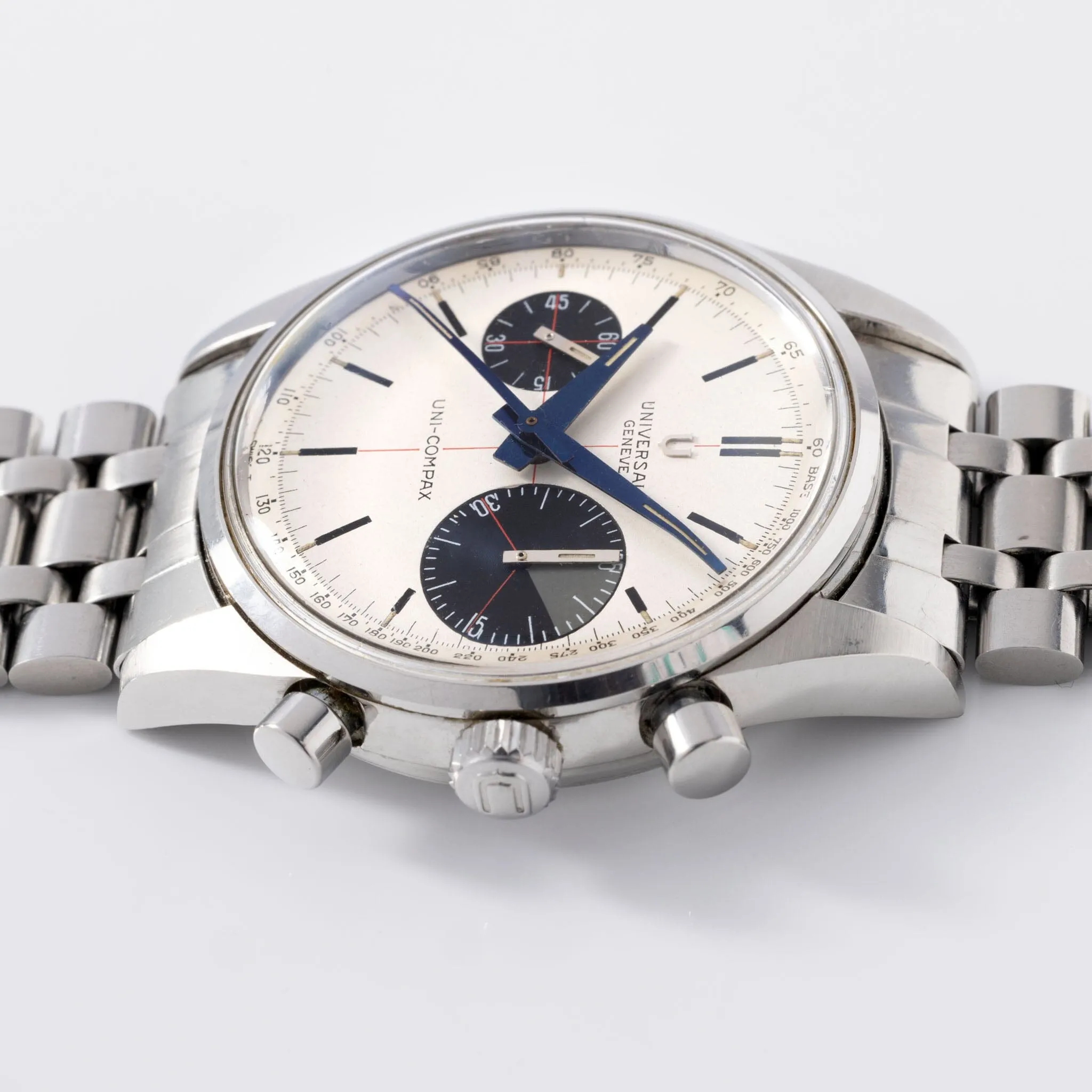 Universal Geneve Uni-Compax 884100/02 "Big Eye" White Dial