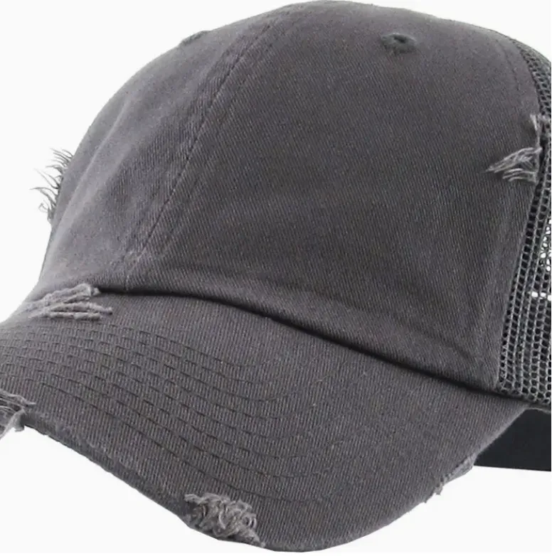 Vintage Mesh Back Hat - Dark Grey