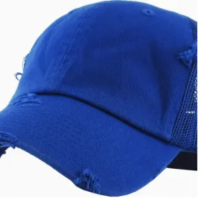 Vintage Mesh Back Hat - Royal