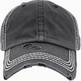 Washed Vintage Hat - Black