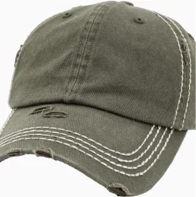 Washed Vintage Hat - Olive