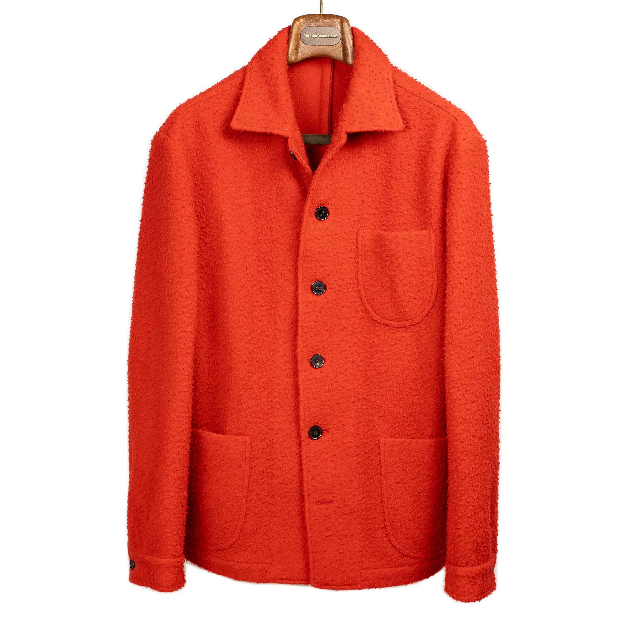 x Sartoria Carrara : chore jacket in Classic Orange Casentino wool [PRE-ORDER BALANCE]
