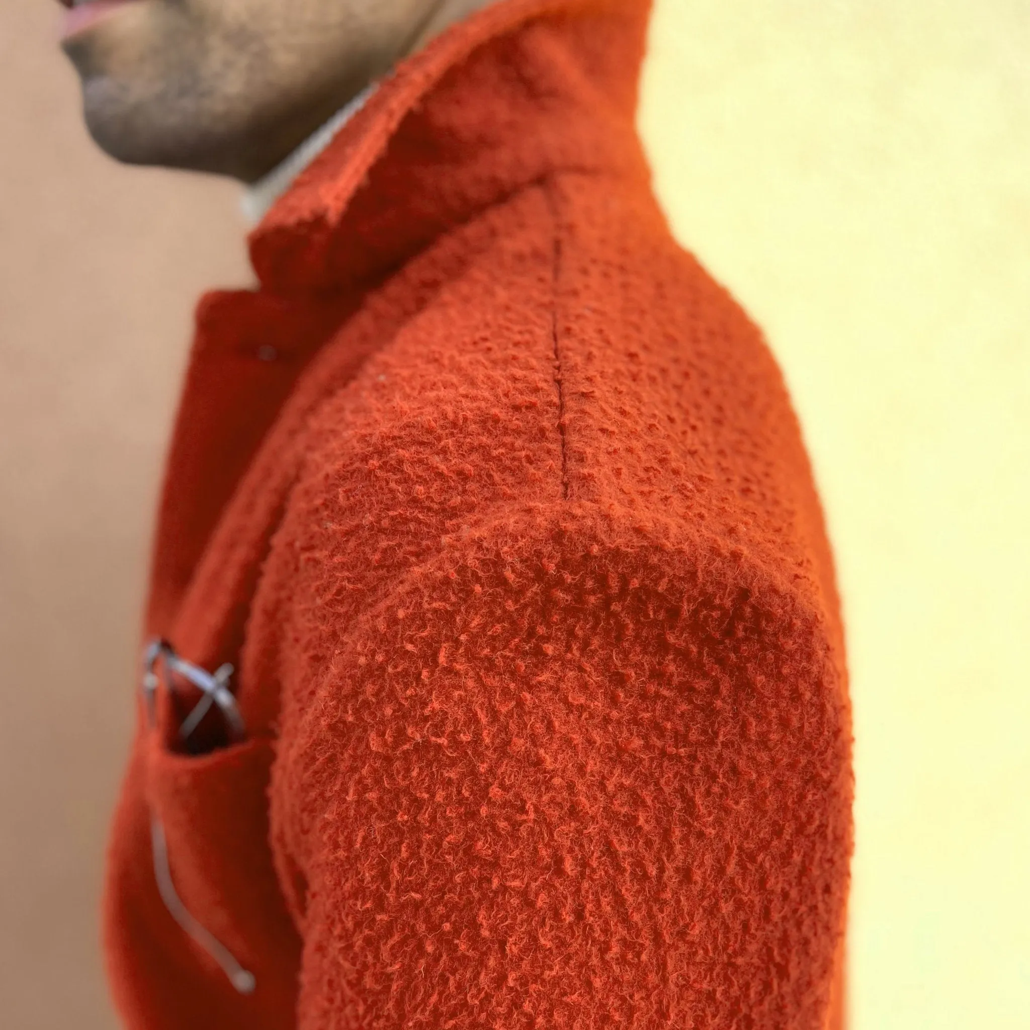 x Sartoria Carrara : chore jacket in Classic Orange Casentino wool [PRE-ORDER BALANCE]