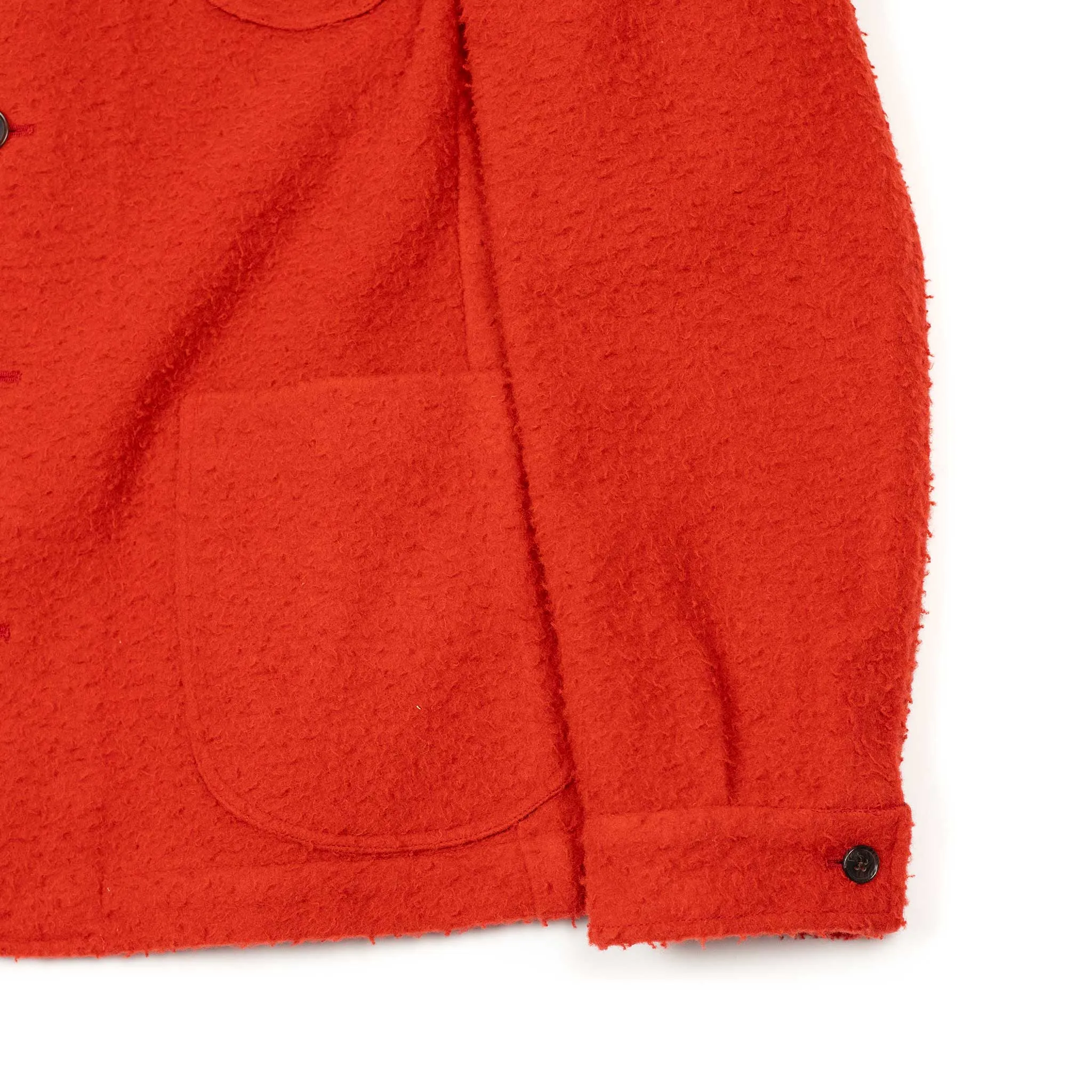x Sartoria Carrara : chore jacket in Classic Orange Casentino wool [PRE-ORDER BALANCE]