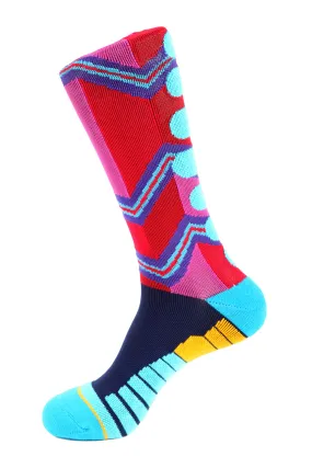 Zig Zag Athletic Socks